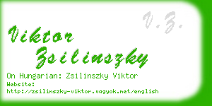 viktor zsilinszky business card